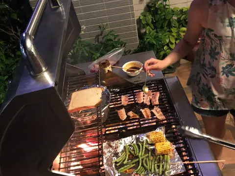 BBQ area at Wish Come True
